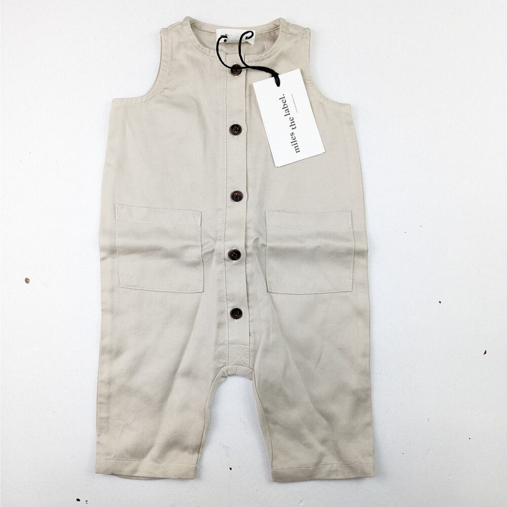 Miles The Label Beige Romper